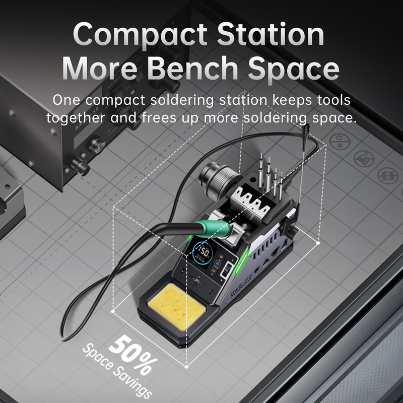 Cargue la imagen en el visor de la galería, [DWS-P2] FNIRSI All-in-One F210 / F245 Smart Digital Display Constant-Temperature Soldering Station
