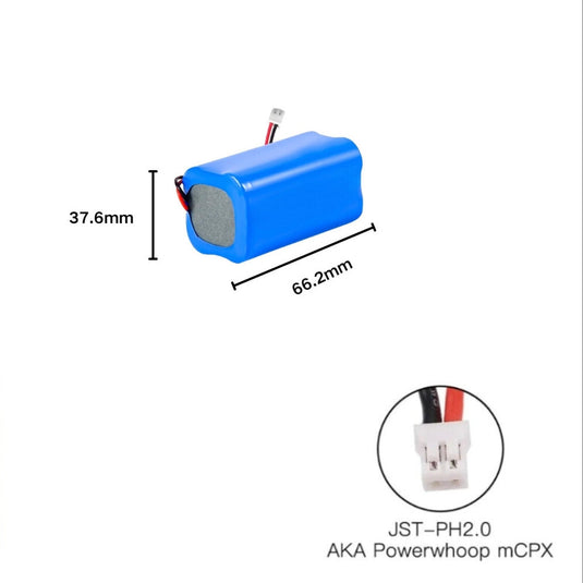 [PH2.0-JST Connector][18650] Universal 3000mAh 14.8V Rechargeable Li-Ion Lithium Polymer Battery - Polar Tech Australia