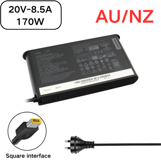 [20V-8.5A/170W][Yellow Square] Lenovo Legion 5 Gaming Laptop AC Power Supply Adapter Charger - Polar Tech Australia