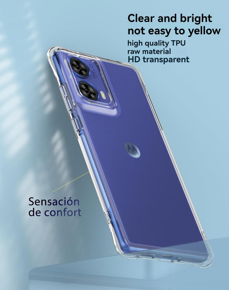 Chargez l&#39;image dans la visionneuse de la galerie, Motorola Moto G85 5G/S50 Neo - AirPillow Cushion Transparent Soft Clear TPU Four Corners Protective Case - Polar Tech Australia

