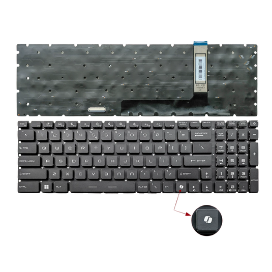 MSI Vector GP76HX 12UHS GP76 GP77 LEOPARD GE76 GE77 GS76 WS76 WE76 RAIDER Series - Laptop Keyboard With Backlit US layout