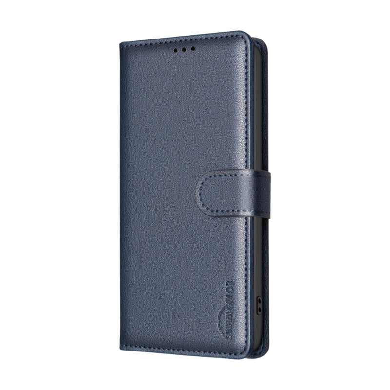 Chargez l&#39;image dans la visionneuse de la galerie, Motorola Moto E13 4G - Litchi Texture RFID Anti-theft Leather Phone Case - Polar Tech Australia
