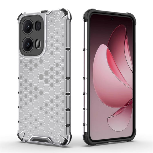 OPPO Reno13 Pro 5G (CPH2697) - Honeycomb Transparent Shockproof Protection Case - Polar Tech Australia