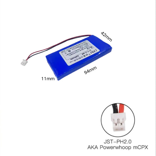 [PH2.0-JST Connector][114292] Universal 2200mAh 7.4V Rechargeable Li-Ion Lithium Polymer Battery - Polar Tech Australia