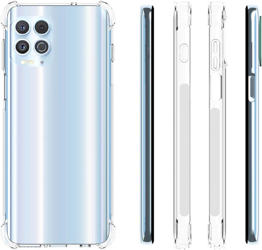 Motorola Moto G100 - AirPillow Cushion Transparent Soft Clear TPU Four Corners Protective Case - Polar Tech Australia