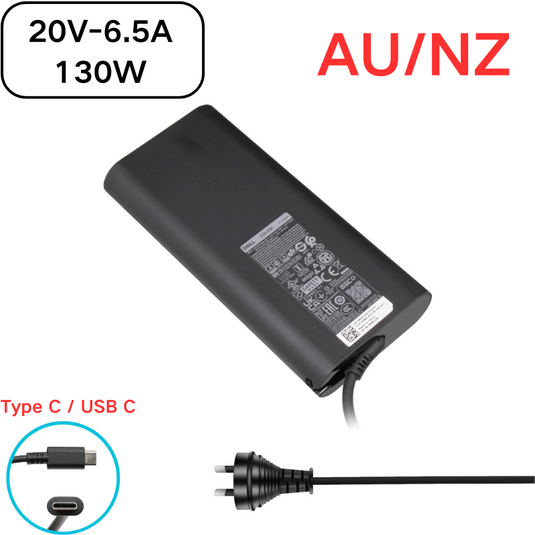 [20V-6.5A/130W][Type-C] Dell Latitude Precision Laptop AC Wall Travel Super Fast Charger Travel Adapter
