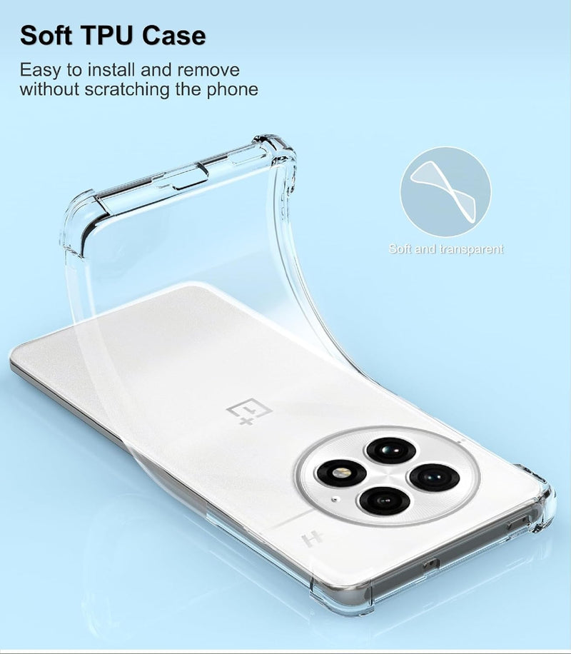 Chargez l&#39;image dans la visionneuse de la galerie, OnePlus 1+13 - AirPillow Cushion Transparent Soft Clear TPU Four Corners Protective Case - Polar Tech Australia
