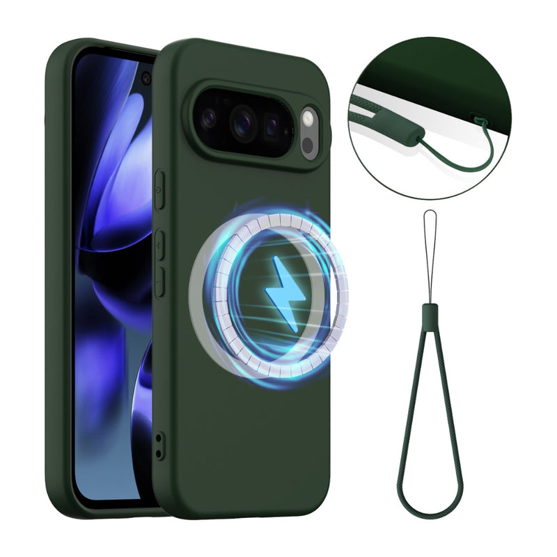 Cargue la imagen en el visor de la galería, Google Pixel 11 Pro XL - Shockproof Silicone Magsafe Phone Case
