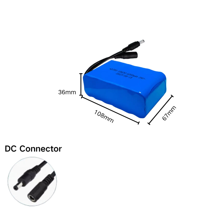 Load image into Gallery viewer, [DC Connector][18650] Universal 6000mAh 24V Rechargeable Li-Ion Lithium Polymer Battery - Polar Tech Australia
