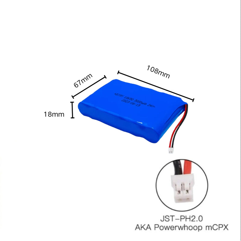 Load image into Gallery viewer, [PH2.0-JST Connector][18650] Universal 3000mAh 24V Rechargeable Li-Ion Lithium Polymer Battery - Polar Tech Australia
