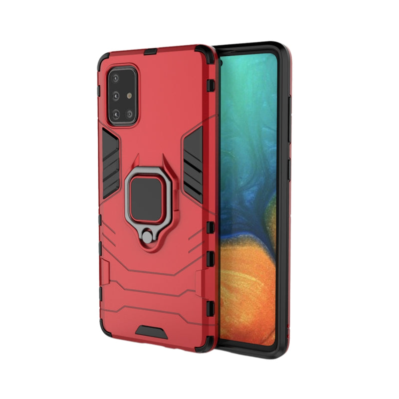 Load image into Gallery viewer, Samsung Galaxy A41 (SM-A415) - Heavy Duty Armor Case With Ring Holder Stand
