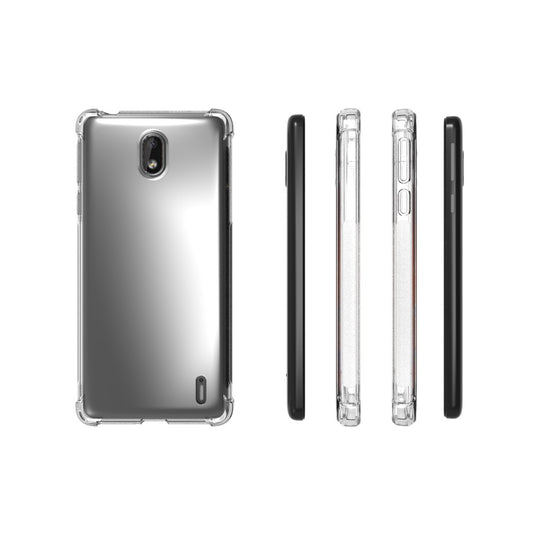 Nokia 1 Plus - AirPillow Cushion Transparent Soft Clear TPU Four Corners Protective Case - Polar Tech Australia