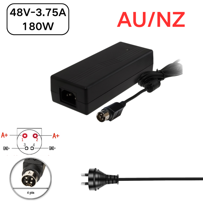 Chargez l'image dans la visionneuse de la galerie, [48V-3.75A][4Pin] OEM Swann NVR16 8580 Series - Power Supply Adapter Wall Charger - Polar Tech Australia
