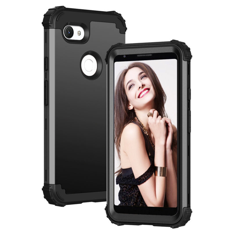 Cargue la imagen en el visor de la galería, Google Pixel 3A - Silicone Hybrid PC Shockproof Phone Case
