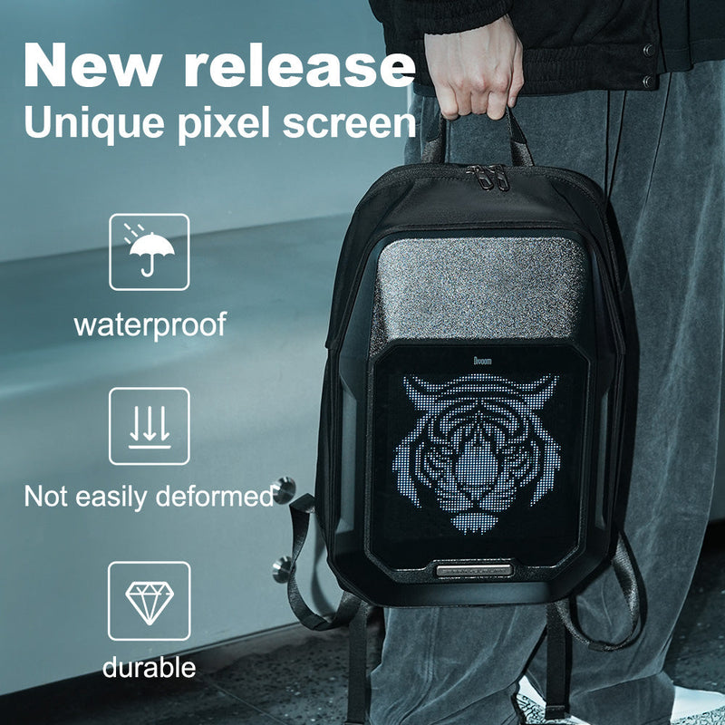 Cargue la imagen en el visor de la galería, Divoom Cyberbag Pixel Art LED Backpack Perfect Gift - Polar Tech Australia
