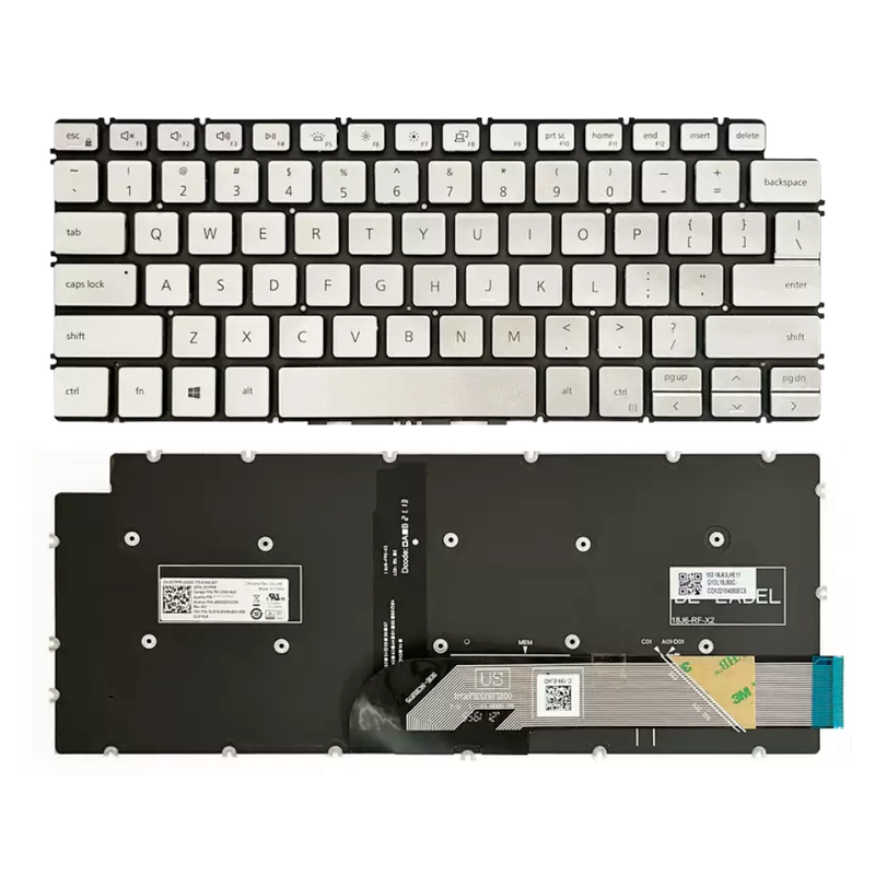 Cargue la imagen en el visor de la galería, Dell Vostro 14 5401 5402 5490 P116G P130G Series - Laptop Keyboard With Backlit US Layout
