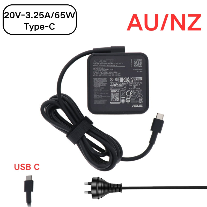 Load image into Gallery viewer, [20V-3.25A/65W][Type-C] ASUS ZenBook S 13 UX5304 - Laptop AC Power Supply Adapter Charger
