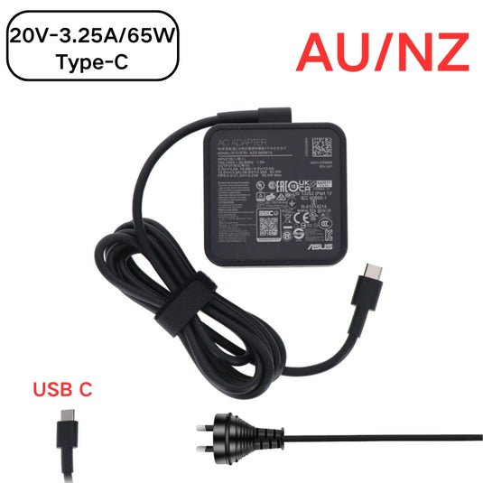 [20V-3.25A/65W][Type-C] ASUS ZenBook S 13 UX5304 - Laptop AC Power Supply Adapter Charger