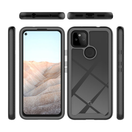 Google Pixel 5A 5G - Solid Color Shockproof TPU Clear PC Phone Case