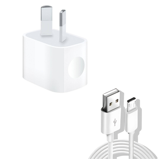 [5V-2A] [With Type-C / Micro Cable] Reolink Battery-Powered Cameras USB C - Wall Charger Power Supply Adapter