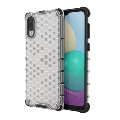 Samsung Galaxy A02s (SM-A025) - Honeycomb Transparent Shockproof Protection Case