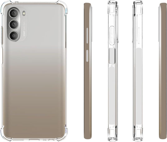 Motorola Moto G 2022 - AirPillow Cushion Transparent Soft Clear TPU Four Corners Protective Case - Polar Tech Australia