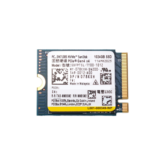 SanDisk WD SN7100S 512GB 1TB M.2 2230 NVMe PCIe Gen 4x4 SSD
