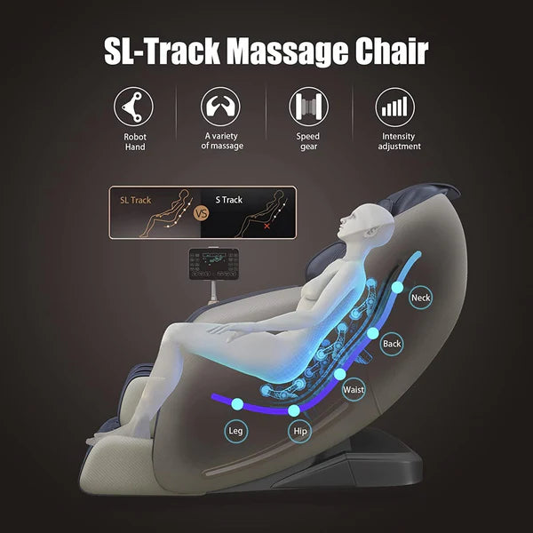 Load image into Gallery viewer, [i7][LCD Touch Screen][Bluetooth Speaker Version] Luxury iMassage 9D Full-body Multi-function Zero-Gravity Massage Chair - Polar Tech Australia
