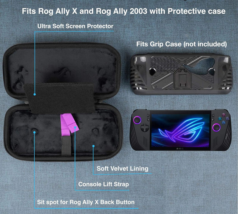 Load image into Gallery viewer, ASUS ROG Gally X - IINE EVA Hard Shell Portable Storage Slim Carrying Case Bag - Polar Tech Australia
