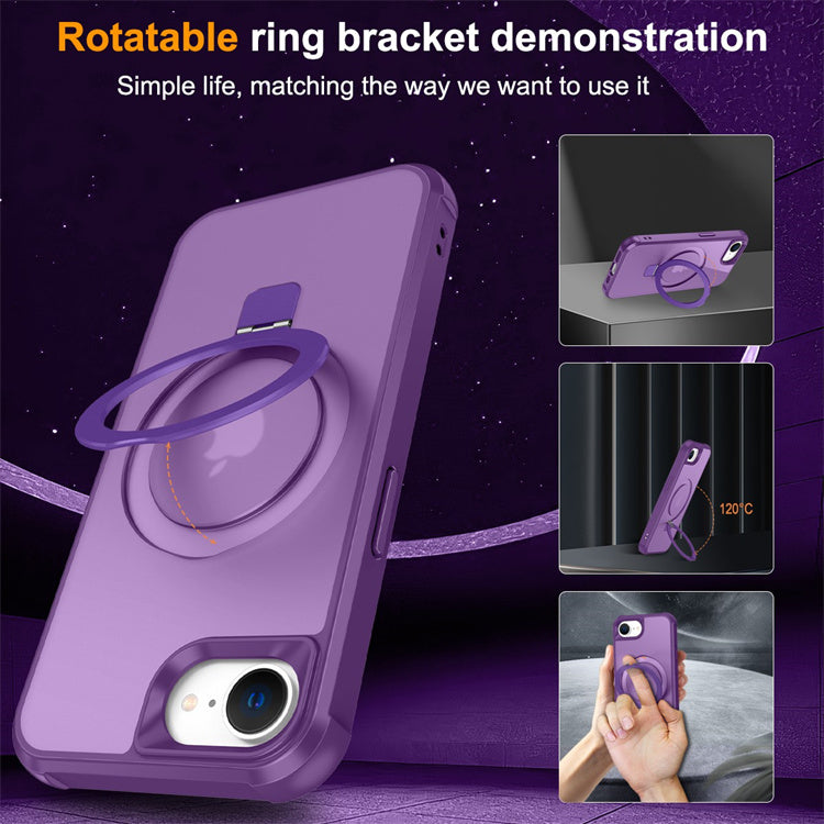 Cargue la imagen en el visor de la galería, [Magsafe Compatible][360° Rotating Stand] Apple iPhone 16e Full-coverage Shockproof Essentials Series Case - Polar Tech Australia
