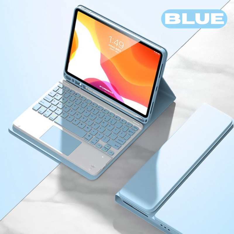 Chargez l&#39;image dans la visionneuse de la galerie, Apple iPad 5/6 9.7&#39;&#39; 5/6th Gen (2017/2018) Smart Wireless Keyboard Flip Case With Backlit - i-Station Mobile Phone &amp; Electronic Device Repair and Accessories
