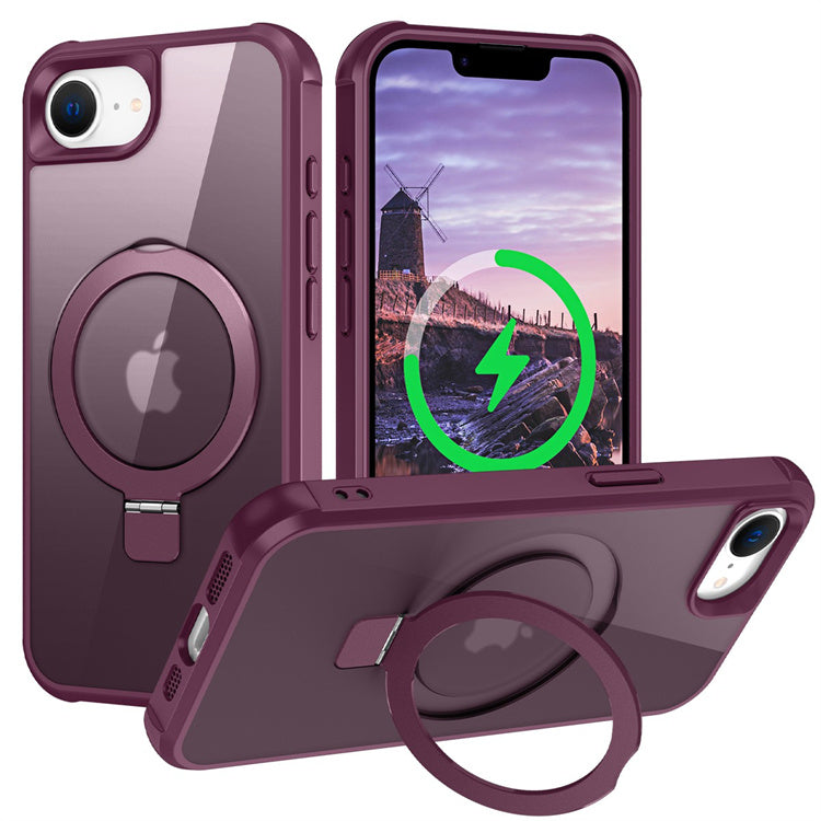 Cargue la imagen en el visor de la galería, [Magsafe Compatible][360° Rotating Stand] Apple iPhone 16e Full-coverage Shockproof Essentials Series Case - Polar Tech Australia
