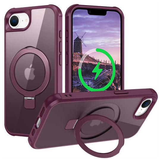 [Magsafe Compatible][360° Rotating Stand] Apple iPhone 16e Full-coverage Shockproof Essentials Series Case - Polar Tech Australia