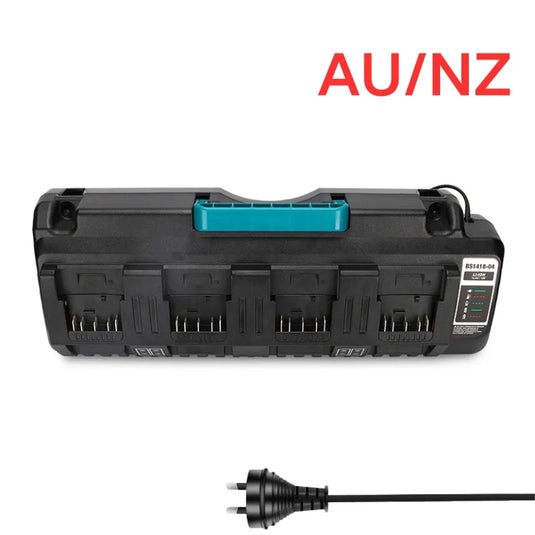 Replacement Four - Socket Port Fast Charger For Bosch 14.4V-18V Electrical Tool Li-Ion Battery - Polar Tech Australia
