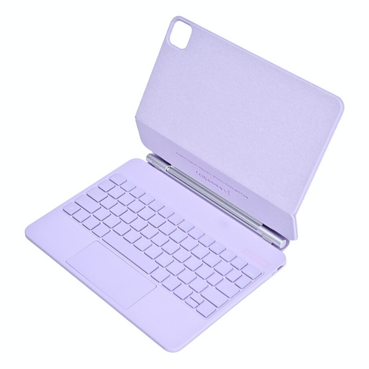 Magic Magnetic Floating Trackpad Wireless 7 Multi-Color Backlit Keyboard Case for Apple iPad 10.9” & 11“ 10/11th Gen (2022/2025)