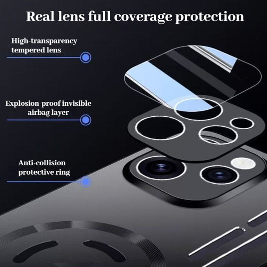 [Magsafe Compatible] OPPO Reno15 Pro Metal Matte Magnetic Hollow Cooling Case - Polar Tech Australia