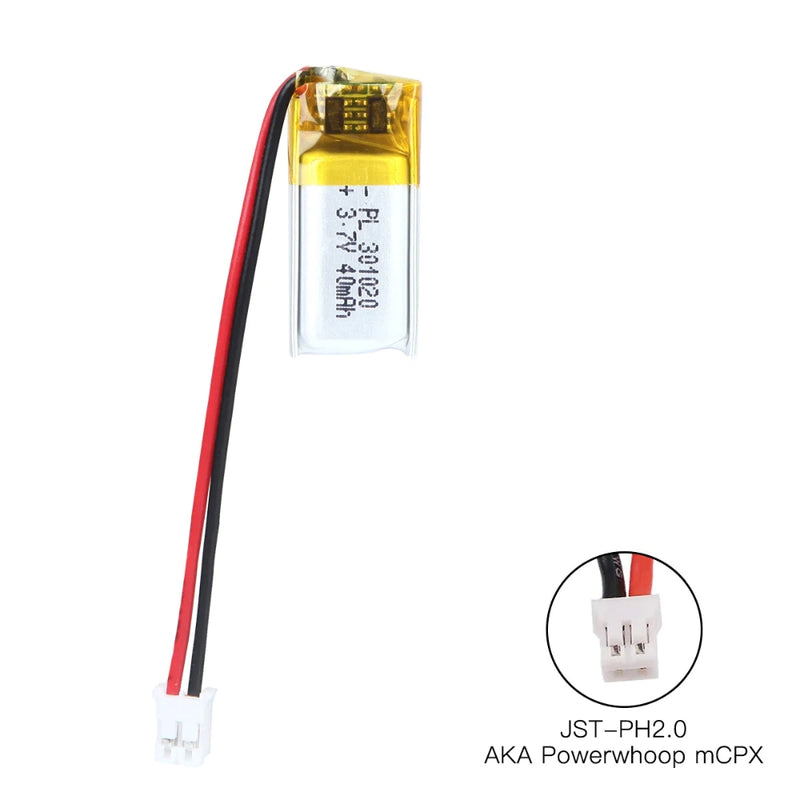Load image into Gallery viewer, [PH2.0-JST Connector][301020/301120] Universal 40mAh 3.7V Rechargeable Li-Ion Lithium Polymer Battery - Polar Tech Australia
