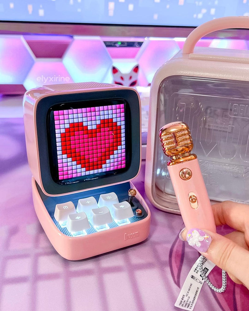 Load image into Gallery viewer, Divoom Ditoo-Mic Mini Karaoke Machine Pixel Art Bluetooth Speaker Perfect Gift - Polar Tech Australia
