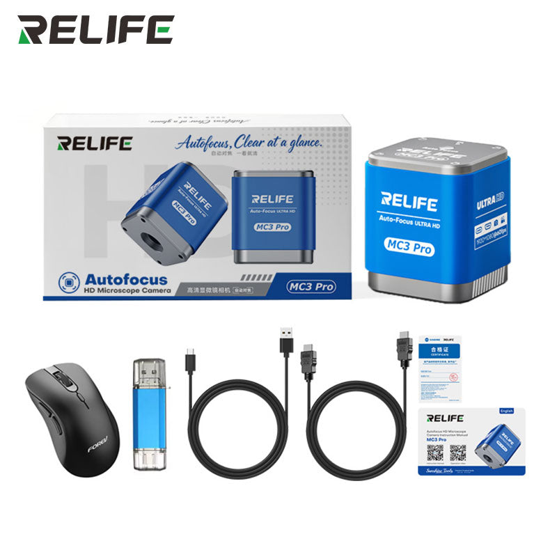 Chargez l'image dans la visionneuse de la galerie, [MC3 Pro] Relife MC3 Pro Auto Focus HDMI USB Digital 1080P HD Microscope Camera
