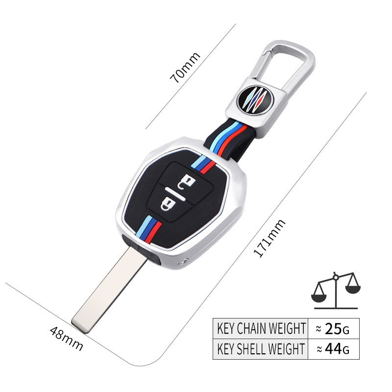 Chargez l&#39;image dans la visionneuse de la galerie, Isuzu Metal Shell &amp; Soft Silicone Full Protection Car Key Fob Case Cover For MU-X, D-MAX
