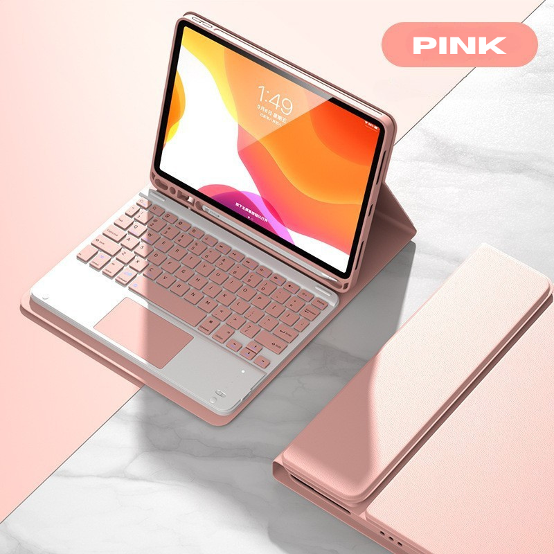 Cargue la imagen en el visor de la galería, Detachable Wireless Bluetooth Keyboard Cover Case with Backlit for Apple iPad Pro 11-inch M4 (2024) - KIBO
