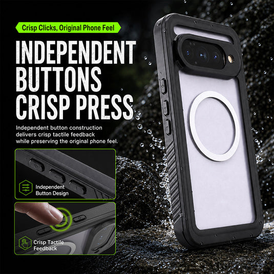 [FS Series][Magsafe Compatible] Google Pixel 11 Pro XL - Redpepper Full Covered Waterproof Heavy Duty Tough Armor Case