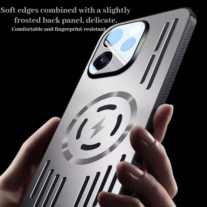 Load image into Gallery viewer, [Magsafe Compatible] OPPO Reno15 Pro Metal Matte Magnetic Hollow Cooling Case - Polar Tech Australia
