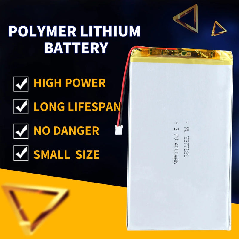 Cargue la imagen en el visor de la galería, [PH2.0-JST Connector][3377128] Universal 4000mAh 3.7V Rechargeable Li-Ion Lithium Polymer Battery - Polar Tech Australia
