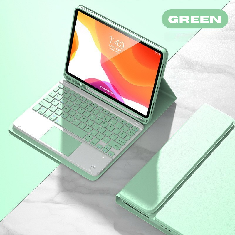 Cargue la imagen en el visor de la galería, Detachable Wireless Bluetooth Keyboard Cover Case with Backlit for Apple iPad Pro 11-inch M4 (2024) - KIBO
