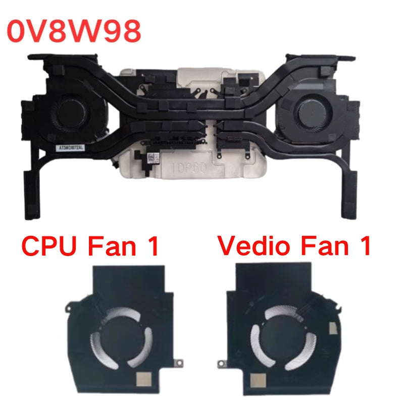 Cargue la imagen en el visor de la galería, Dell Alienware X16 R1 R2 Series - Laptop CPU &amp; GPU Cooling Fan Cooler - Polar Tech Australia
