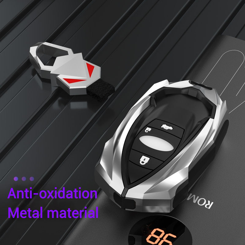 Chargez l&#39;image dans la visionneuse de la galerie, Subaru Mech-style Metal + TPU Full Protection Car Key Fob Case Cover For Outback, Forester, Impreza, WRX, XV, Crosstrek, Legacy
