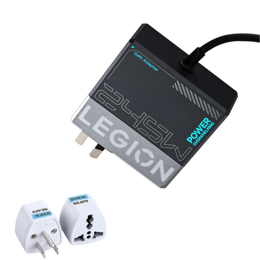 [20V-12.25A/245W][Slim Tip][Slim GaN] Lenovo Legion Pro 5 16IAX10 / Legion 5 15IRX10 / LOQ 17IRX10 2025 Gaming Series - Laptop AC Power Supply Adapter Charger