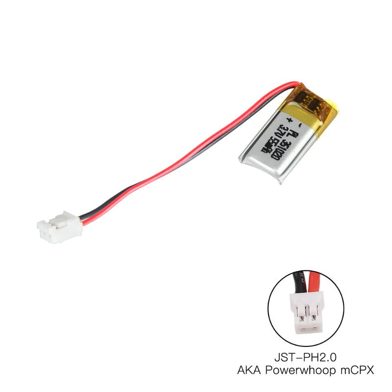 Load image into Gallery viewer, [PH2.0-JST Connector][351020/351120] Universal 55mAh 3.7V Rechargeable Li-Ion Lithium Polymer Battery - Polar Tech Australia
