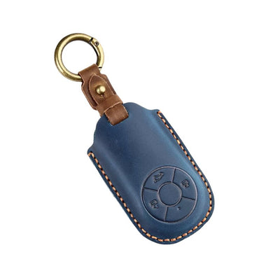 Great Wall Handcrafted Genuine Leather Car Key Fob Case Cover For ORA Good Cat, Lightning Cat, Black Cat, Ballet Cat, Good Cat GT, White Cat